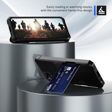 Samsung Galaxy A35 Kortholder Hybrid Cover - Sort