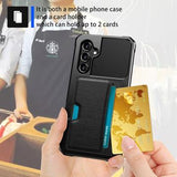 Samsung Galaxy A35 Kortholder Hybrid Cover - Sort