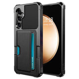 Samsung Galaxy A55 Kortholder Hybrid Cover - Sort