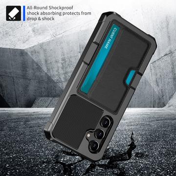 Samsung Galaxy A55 Kortholder Hybrid Cover - Sort