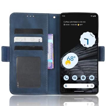 Google Pixel 7 Pro Pung Cover med Kortholder - Blå