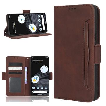 Google Pixel 7 Pro Pung Cover med Kortholder - Brun
