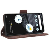Google Pixel 7 Pro Pung Cover med Kortholder - Brun