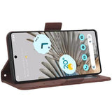 Google Pixel 7 Pung Cover med Kortholder - Brun