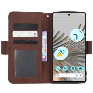Google Pixel 7 Pung Cover med Kortholder - Brun