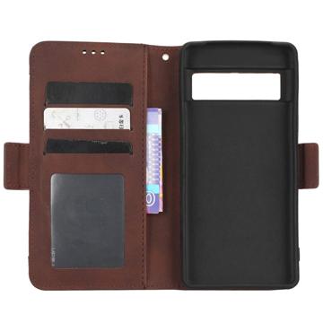 Google Pixel 7 Pung Cover med Kortholder - Brun