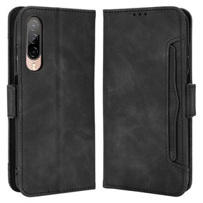HTC Desire 22 Pro Pung Cover med Kortholder - Sort