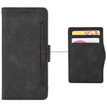 HTC Desire 22 Pro Pung Cover med Kortholder - Sort