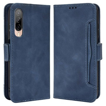 HTC Desire 22 Pro Pung Cover med Kortholder - Blå