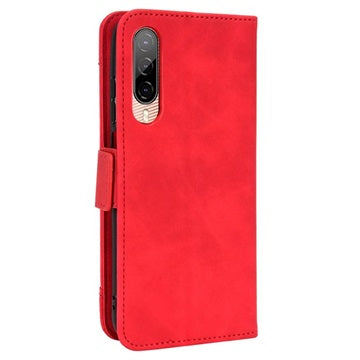 HTC Desire 22 Pro Pung Cover med Kortholder - Rød
