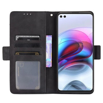 Motorola Moto G100/Edge S Pung Cover med Kortholder - Sort