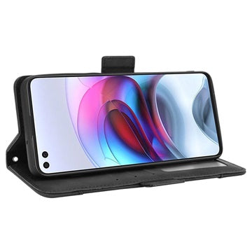 Motorola Moto G100/Edge S Pung Cover med Kortholder - Sort