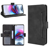 Motorola Moto G100/Edge S Pung Cover med Kortholder - Sort