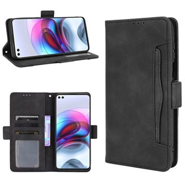 Motorola Moto G100/Edge S Pung Cover med Kortholder - Sort