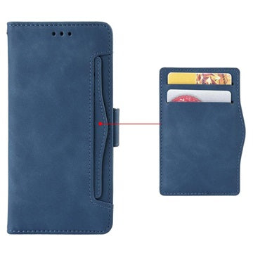 Motorola Moto G100/Edge S Pung Cover med Kortholder - Blå