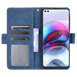 Motorola Moto G100/Edge S Pung Cover med Kortholder - Blå