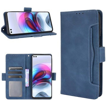 Motorola Moto G100/Edge S Pung Cover med Kortholder - Blå