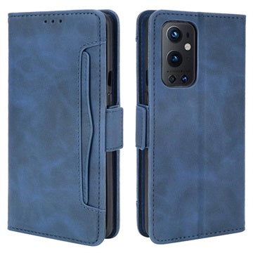OnePlus 9 Pro Pung Cover med Kortholder - Blå
