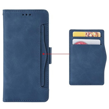 OnePlus 9 Pro Pung Cover med Kortholder - Blå