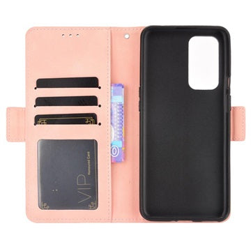 OnePlus 9 Pro Pung Cover med Kortholder - Pink