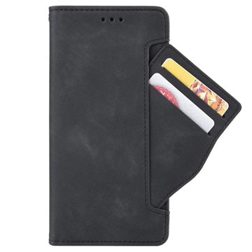 Samsung Galaxy A22 5G, Galaxy F42 5G Pung Cover med Kortholder - Sort