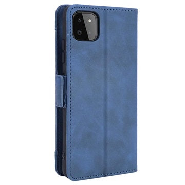 Samsung Galaxy A22 5G, Galaxy F42 5G Pung Cover med Kortholder - Blå