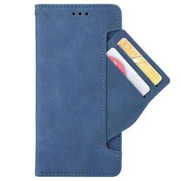 Samsung Galaxy A22 5G, Galaxy F42 5G Pung Cover med Kortholder - Blå