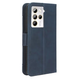 HTC U23/U23 Pro Pung Cover med Kortholder - Blå