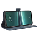 HTC U23/U23 Pro Pung Cover med Kortholder - Blå