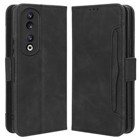 Honor 90 Pung Cover med Kortholder - Sort