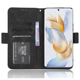 Honor 90 Pung Cover med Kortholder - Sort