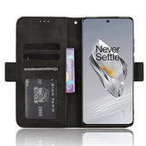 OnePlus 12 Pung Cover med Kortholder - Sort