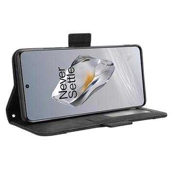 OnePlus 12 Pung Cover med Kortholder - Sort