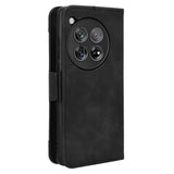 OnePlus 12 Pung Cover med Kortholder - Sort