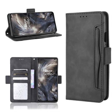 OnePlus Nord Pung Cover med Kortholder - Sort