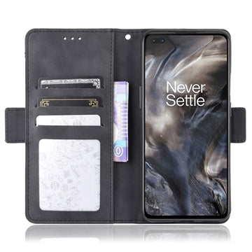 OnePlus Nord Pung Cover med Kortholder - Sort