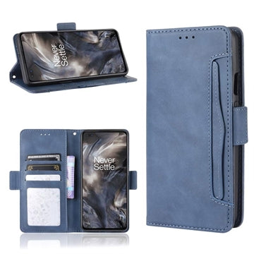OnePlus Nord Pung Cover med Kortholder - Blå