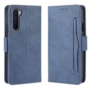 OnePlus Nord Pung Cover med Kortholder - Blå