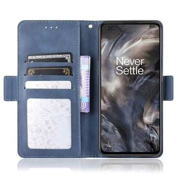 OnePlus Nord Pung Cover med Kortholder - Blå