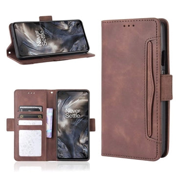 OnePlus Nord Pung Cover med Kortholder - Brun