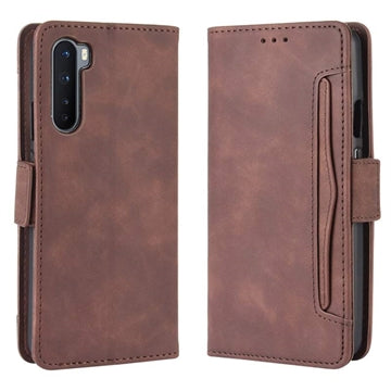 OnePlus Nord Pung Cover med Kortholder - Brun