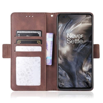 OnePlus Nord Pung Cover med Kortholder - Brun