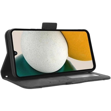 Samsung Galaxy A34 5G Pung Cover med Kortholder - Sort