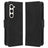 Samsung Galaxy Z Fold5 Pung Cover med Kortholder - Sort