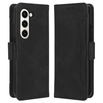 Samsung Galaxy Z Fold5 Pung Cover med Kortholder - Sort
