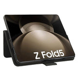 Samsung Galaxy Z Fold5 Pung Cover med Kortholder - Sort