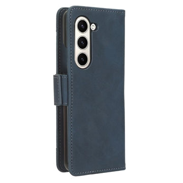 Samsung Galaxy Z Fold5 Pung Cover med Kortholder - Blå