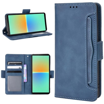 Sony Xperia 10 V Pung Cover med Kortholder - Blå
