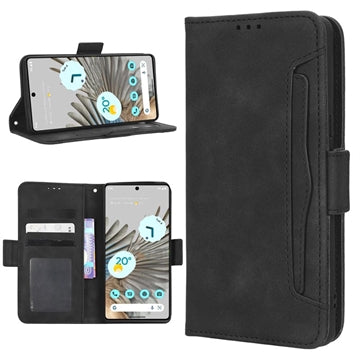 Google Pixel 7 Pung Cover med Kortholder - Sort