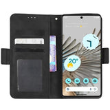 Google Pixel 7 Pung Cover med Kortholder - Sort